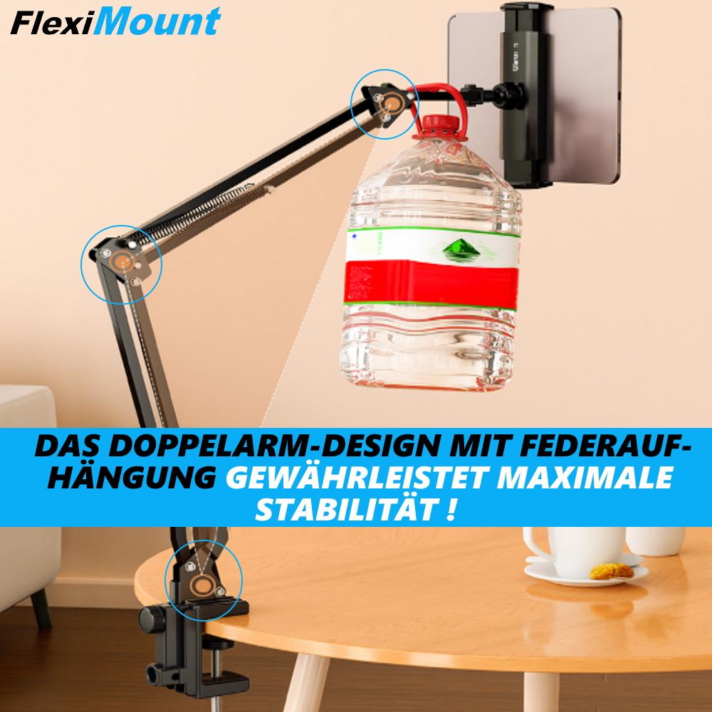 FlexiMount Universal Smartphone Tablet Tischhalter Handy Mikrofon Halterung 360°