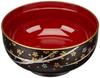 Mitani Yamanaka Lacquerware Soup Dark Four Zoni Bowl, Brown, 13.3cm, Haruka, Seasons, Bowl, M17042-9