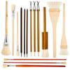 Pennello in Ceramica Qingshu Baojuan con Punta Morbida per Tracciatura Oro per Laccatura e Pittura Artigianale