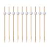 100/200Pcs Golf Club Cocktail Picks Decorative Bamboo Skewer Sticks Party Buffet Cupcake Food Fruit Drink Appetizer Sticks