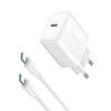 Ładowarka Sieciowa Usb-c Pd 30w Qc Sfc + Kabel Usb-c 1m - Biały