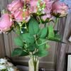 7 Heads Real Happy Imperial Rose Flower Mini 9 Colors Valentine's Day Flowers Photography Photo Gift Rose Flowers Decorative