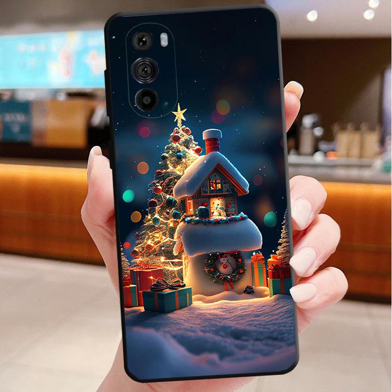 Merry Christmas Tree Funda Phone Case For Motorola Edge 50 40 Pro 60 50 40 30 Ultra Neo Fusion Moto G Play G Stylus G Power G