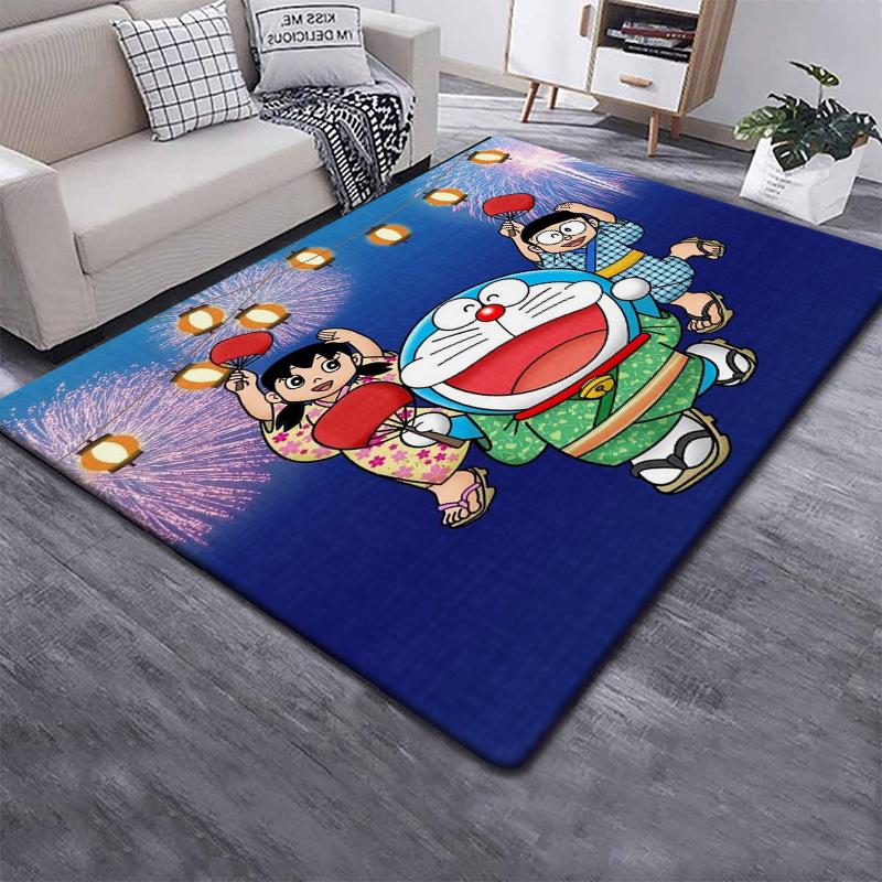 

Большой ковер с рисунком кота в стиле аниме, ковер для гостиной, спальни, украшение дивана, кухонный нескользящий коврик для пола, лагерь для пикника