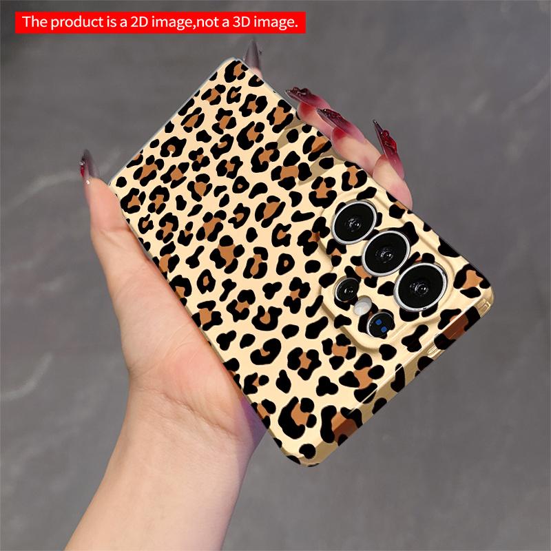 2DFlat Samsung Phone Case Leopard Print Phone Case Applicable To Galaxy S22 S23 S24 S25ULTRA S26 A12 A13 A14 A15 A16
