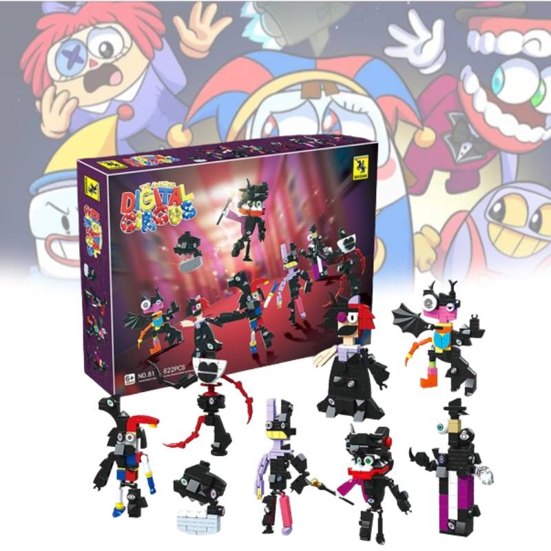 The Digital Amazing Circus Building Blocks Fashion Classic Childrens Toy Puzzle
