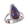 Natural Ethiopian Opal Gemstone Handmade 925 Solid Sterling Silver Ring S.6 Z6V84