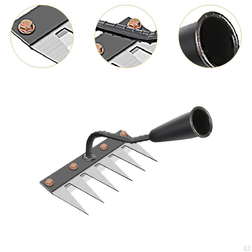 Agricultural Hand Tool for Gardening Soil Rake Vegetable Preparation