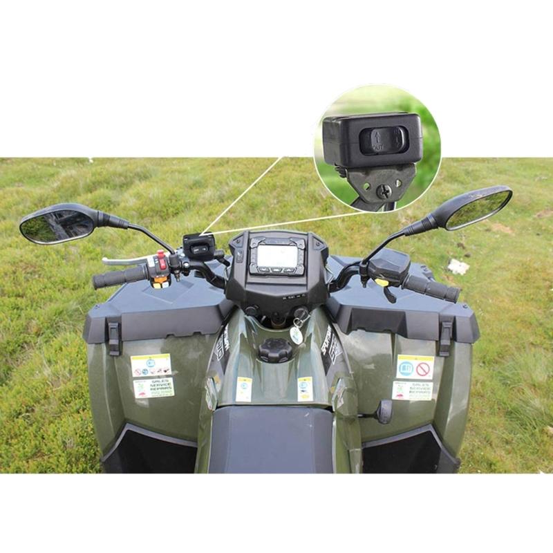 Upgraded 12V Solenoid Relay Contactor Winch Rocker Thumb Switch Used for ATV UTV