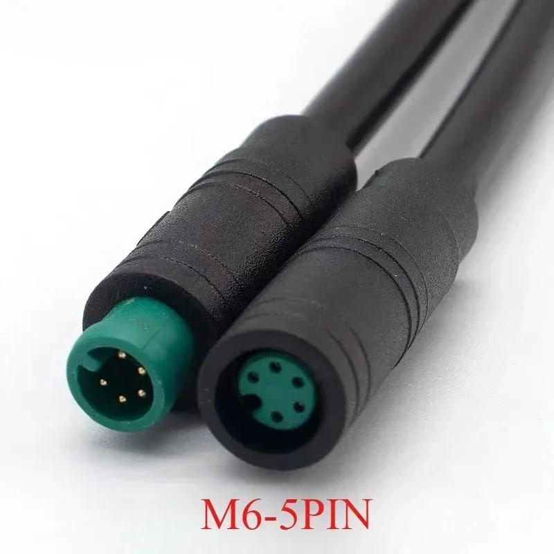 M6  2/3/4/5 Pin Core 6mm Male Female Julet Electric Ebike Butt Plug Connector Cable Signal Sensor Waterproof Scooter Wire
