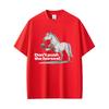 Dont Push The Horses Funny Horse Meme Graphic Tshirt 2026 Men Women Casual Vintage Tee Mens Fitness Gym Short Sleeve Top