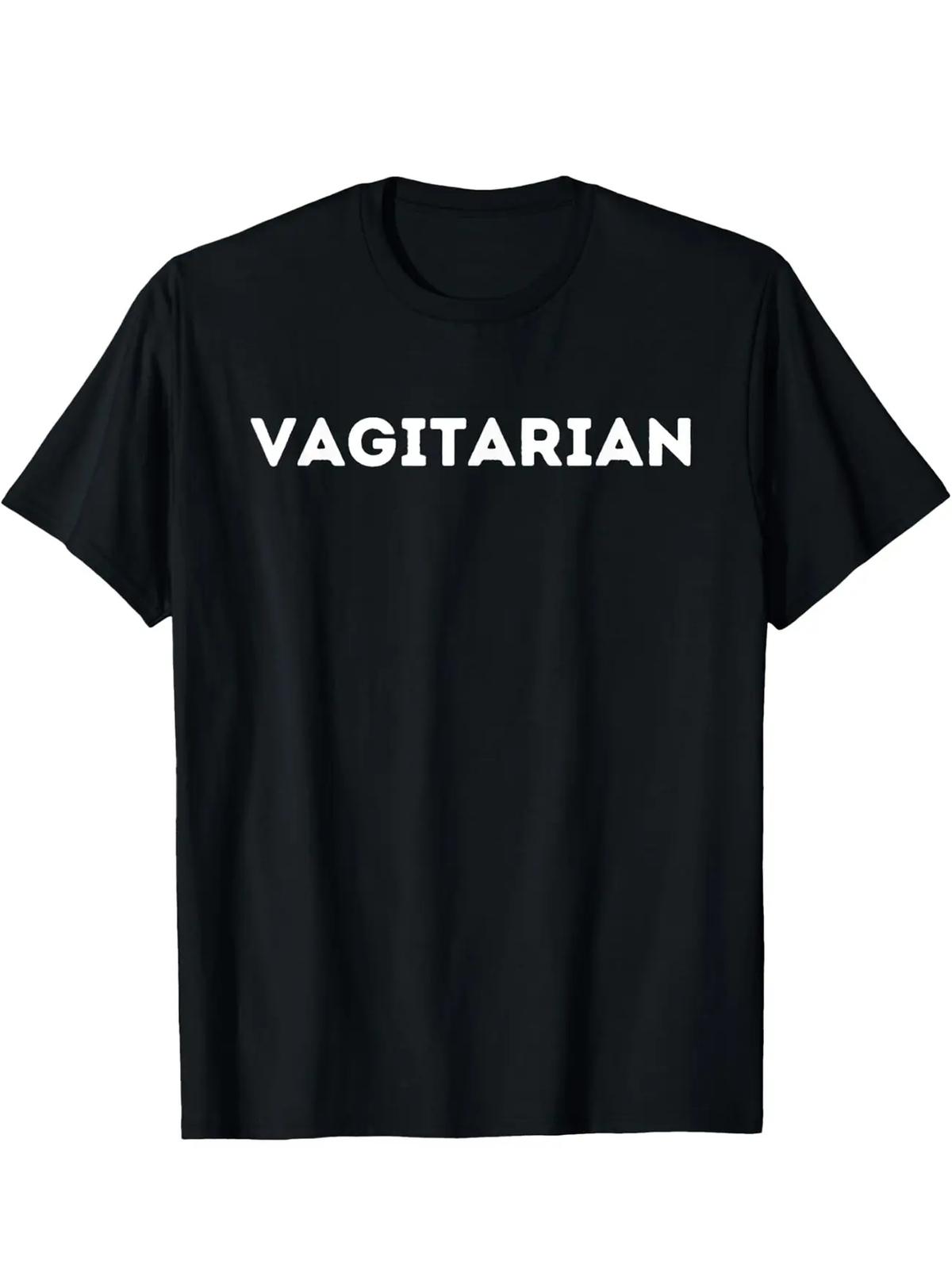 Vagitarian Pun-Filled Men s T-Shirt - Soft, Breathable 100% Cotton | Casual XXL