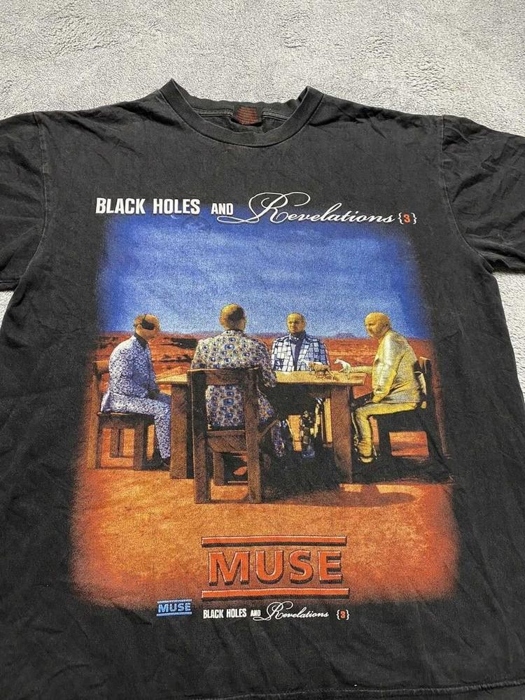 Vintage 2007 Muse Black Holes and Revelations T-shirt For men Women S-4XL Unisex T-Shirt XXXL