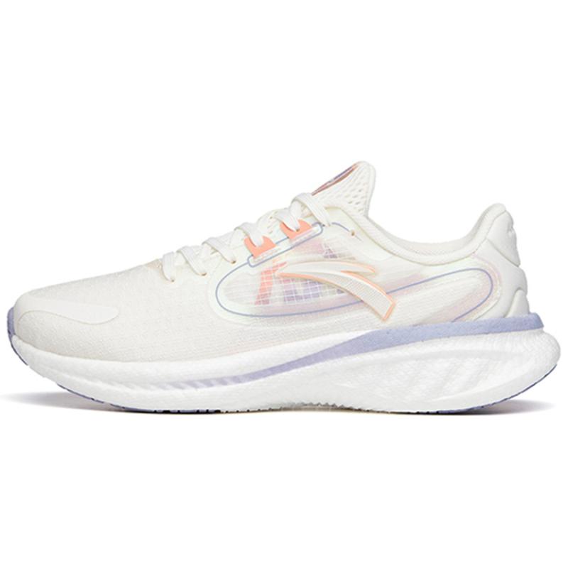 Anta Martian Foam Cushioning Anti-Slip And Wear-Resistant Low-Top Running Shoes Women s Ivory White Sneakers 122135585-4 36