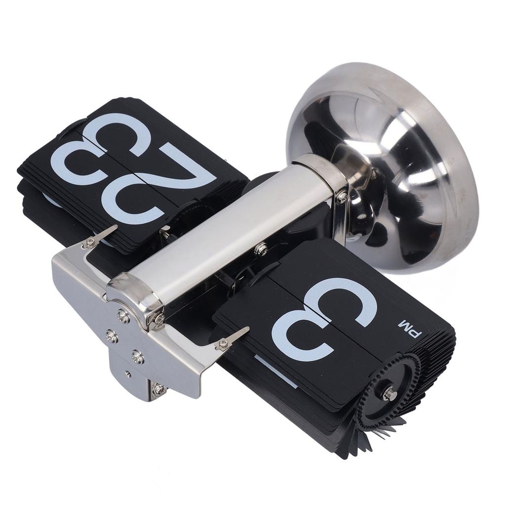 Klappuhr Genaue Zeit Einzigartig Modisch Retro Automatische Blätternde Quarz-Uhr für Zuhause