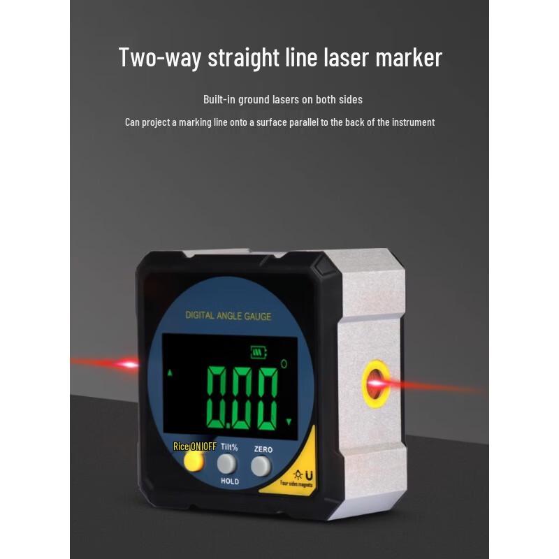 High-Precision Digital Inclinometer & Laser Level