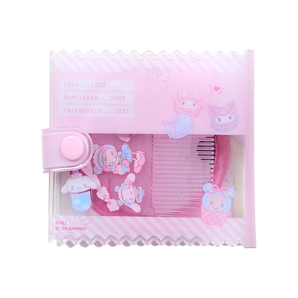 Sanrio Mezzo Piano Mirror and Comb Set with Sanrio 329029 Case, Characters,