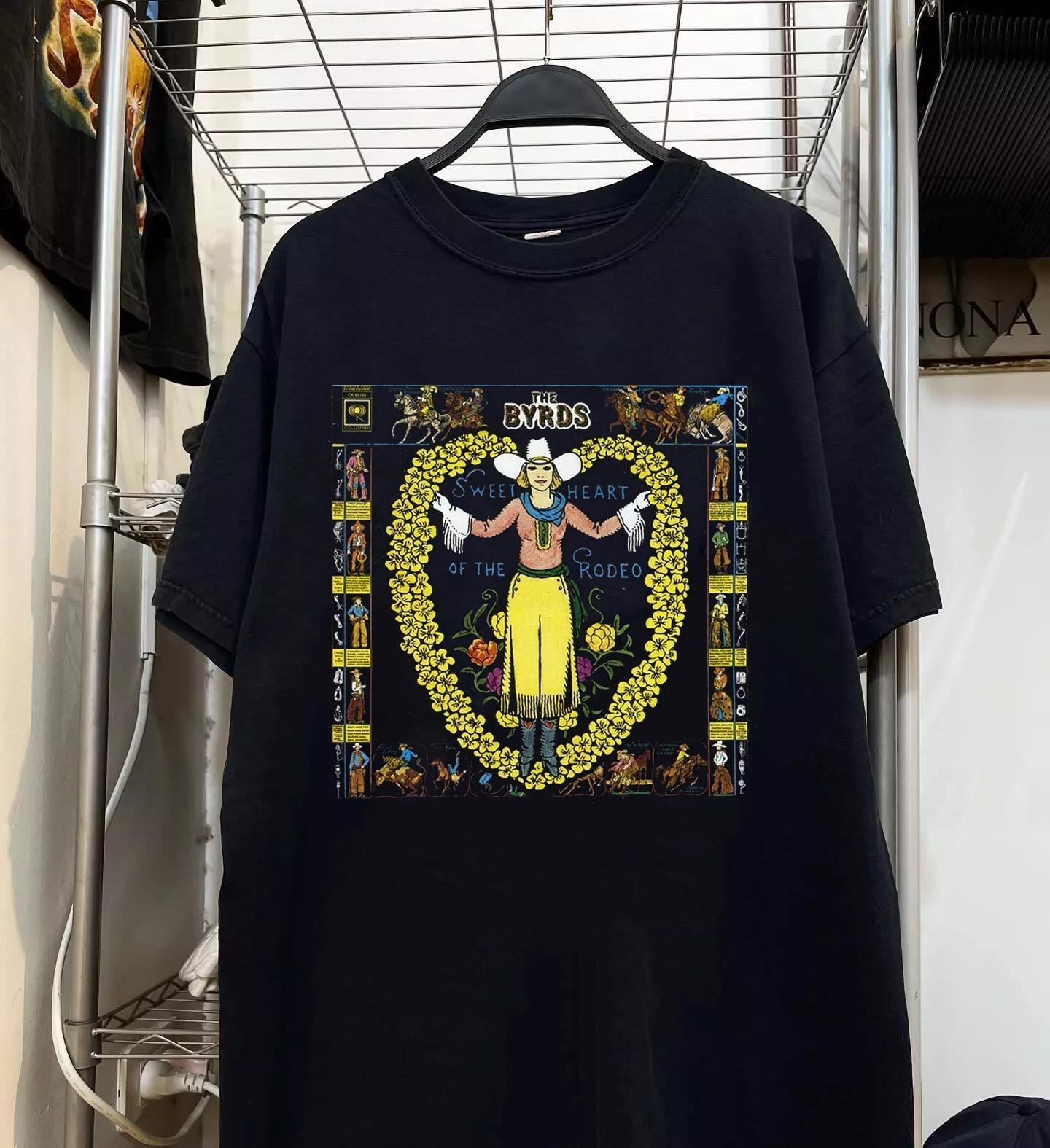 The Byrds Band Sweetheart of the Rodeo T Shirt Full Size S-5XL S разноцветный