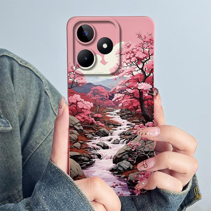 For Realme C51 RMX3830 C53 Note 50 RMX3834 Phone Case Funda Soft Silicone Sweet Painted Lovely Printed Protective Cover Coque
