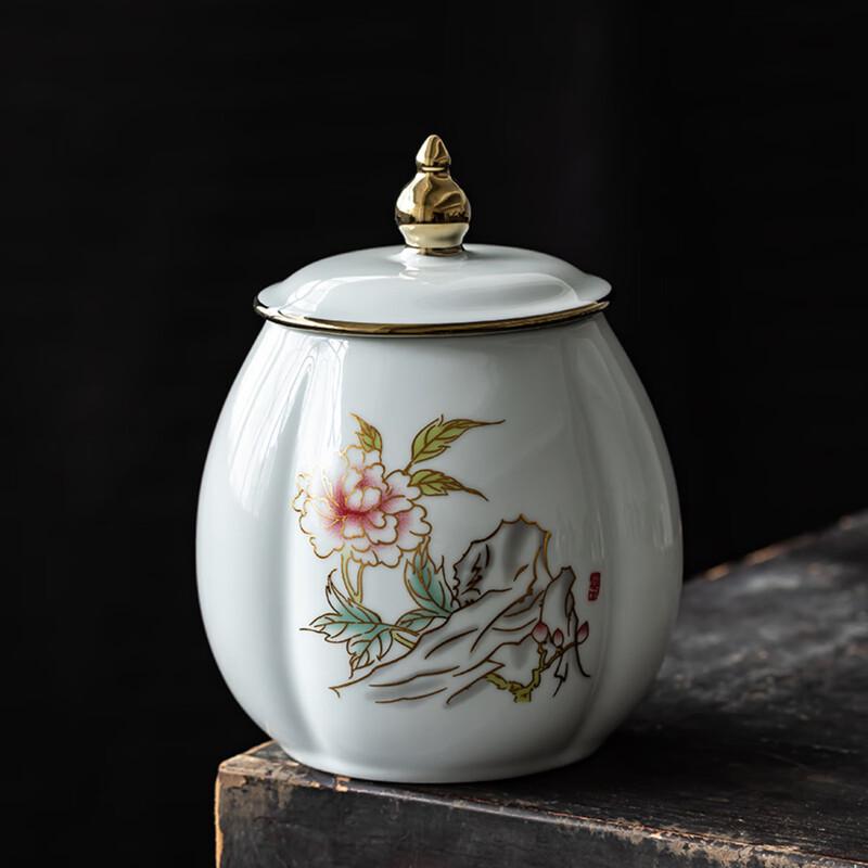Керамическая чайница Zhi Shi Peony