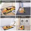 Horse Painting Doormat Anti-Slip Kitchen Bath Mat Toilet Door Floor Entrance Carpet Rug