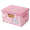 European Style Printed Cotton Linen Storage Box