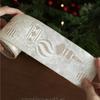 Christmas Tree Ribbon 6.5 Ft Christmas Strap Decoration Champagne Color Wreath Ribbon For Holiday Wrap Present Tree Decor Bow