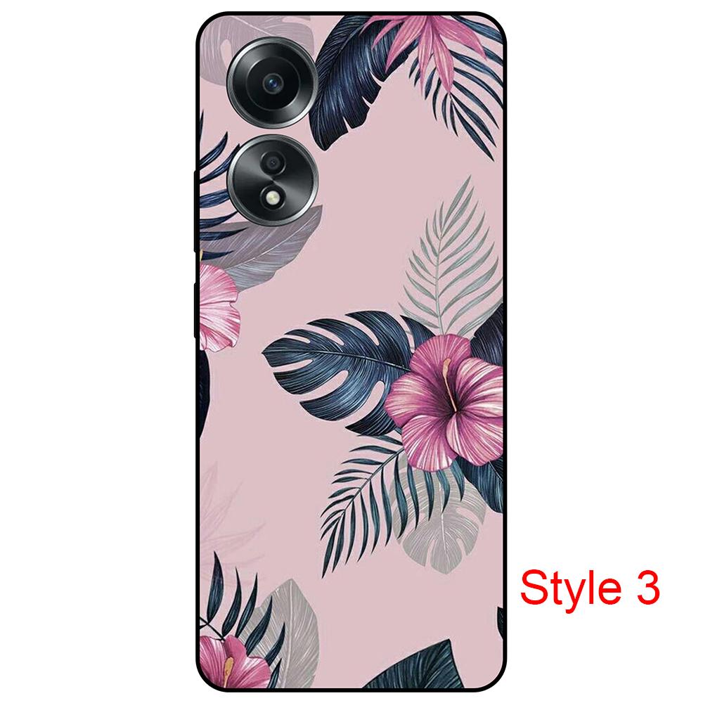 OPPO A58 Black Silicon Case - Full Protection, Ultra-Thin Design, Luxury 5.5inch Back Cover for OPPO A58 Case