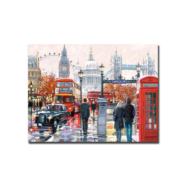 Modern New York City Prints Canvas Art Painting for Room Decoration Oil Painting Paris Street Poster Home Wall Decor Cuadros