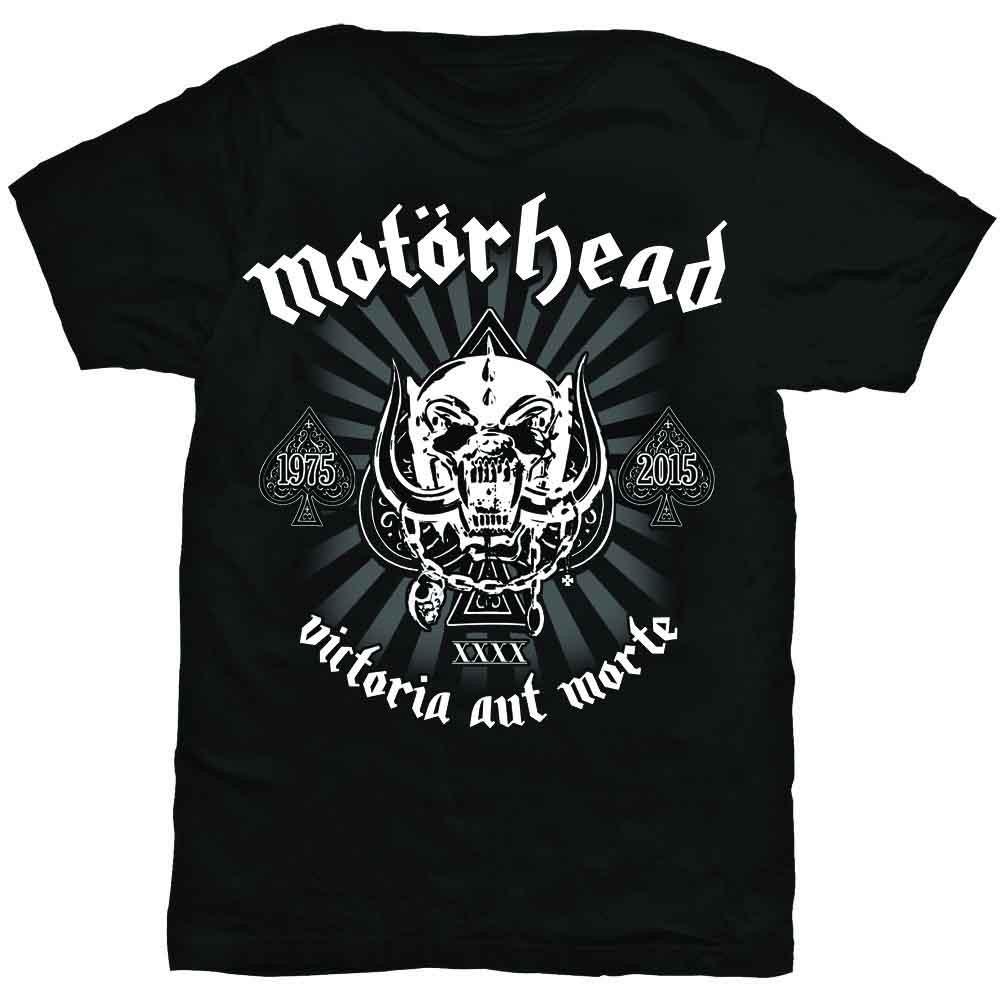 

Motorhead T Shirt 40th Victoria Aut Morte Classic Warpig Official Mens New Black Unisex T-Shirt XXL