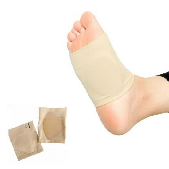 Silicone Arch Support Pads for Flat Feet - Relieve Foot Pain with Plantar Massage, Unisex.