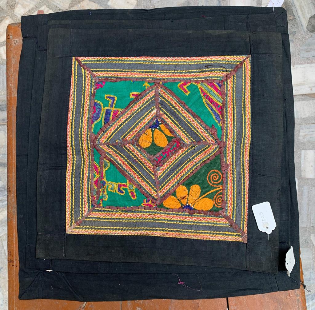 Vintage Altbestand Kissenbezug für Sofa - Ethnische Indische Patchwork-Stickerei