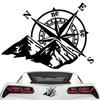 Reflektierender Autoaufkleber, Autoaußendekoration Autoaufkleber Reflektierender Aufkleber Autozubehör | Berg Kompass