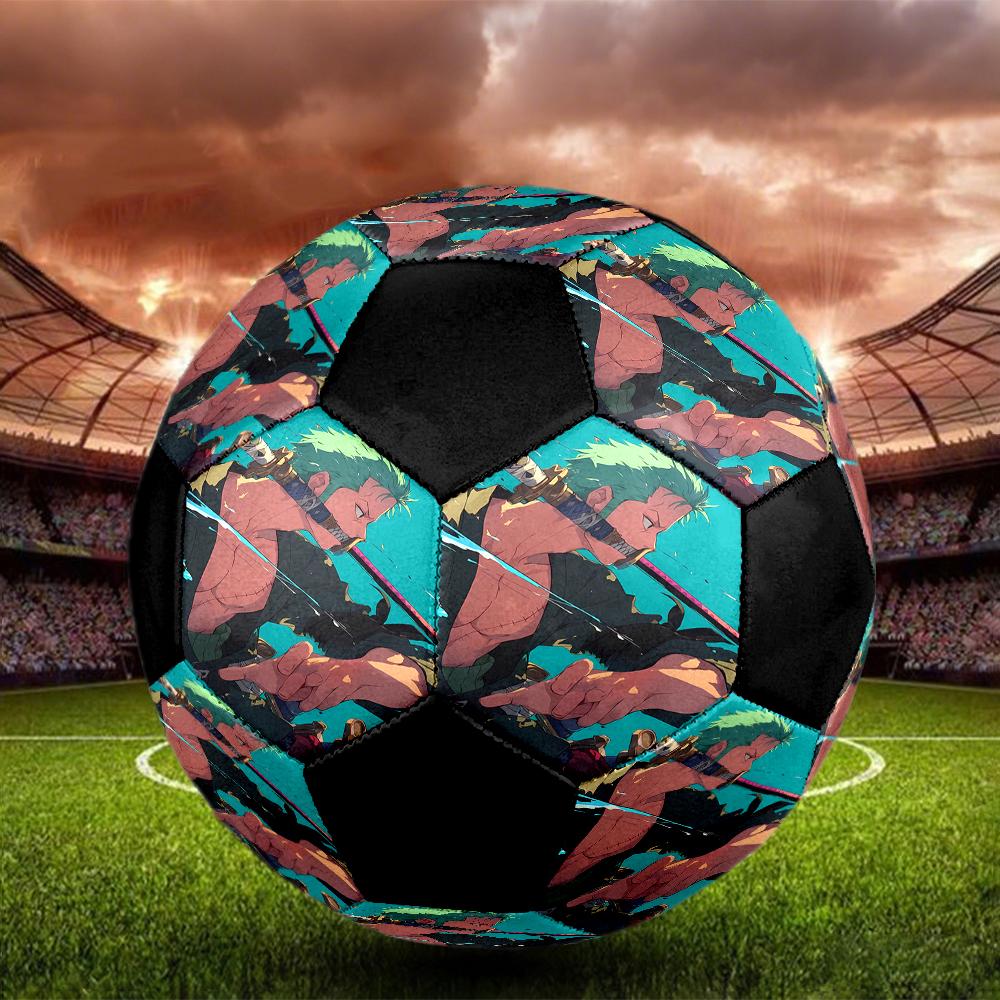 Roronoa Zoro Theme Size 5 Soccer Ball, Suitable for Both Indoor and Outdoor Matches, a Gift Suitable for Everyone.