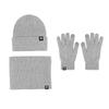 Milk Dragon New Red Set Windproof and Warm German Velvet Self-Heating Knitted Hat Scarf Gloves Three-piece Set
