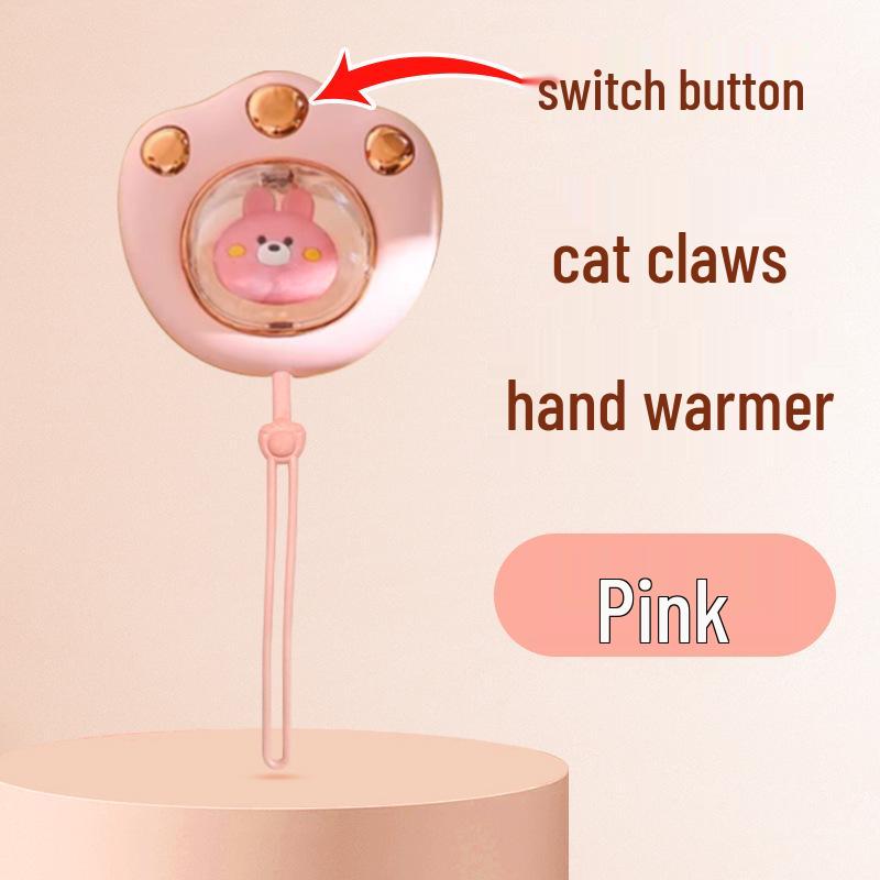 Rechargeable Cat Paw Magnetic Hand Warmer - Portable Electric Heater, Ideal for On-the-Go, Gift Boxed.