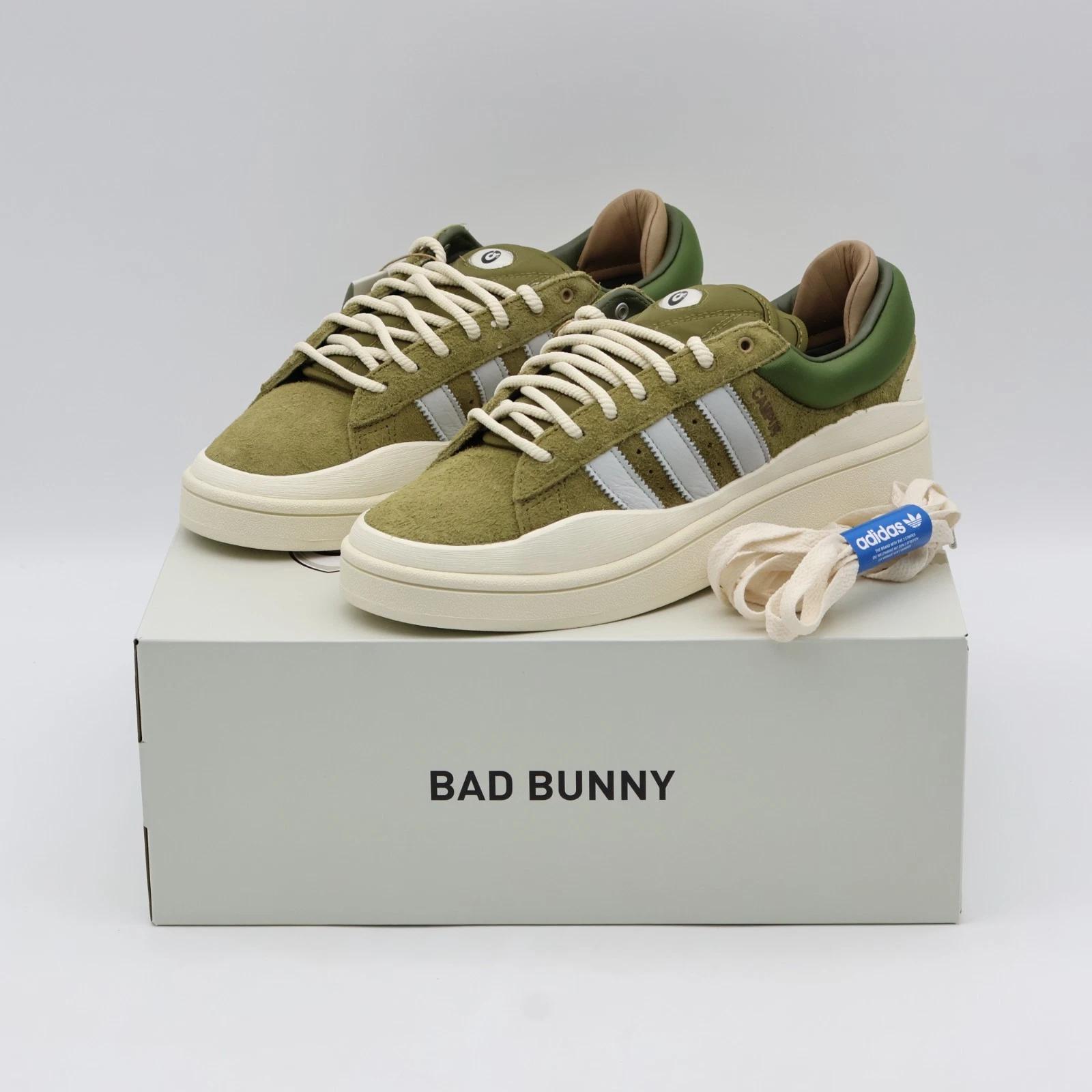 

ID7950 Bad Bunny adidas Originals Campus Дикий Мох Зелений Коричневий Хаки (Чоловічі) US 8.5