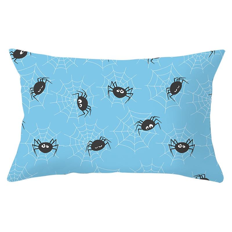 

Halloween Series Waist Pillow Cover New Pillow Cover Rectangular Peach Skin Printed Lumbar Pillow Sofa Cushion Cover 30 * 50Cm (excluding pillow core)