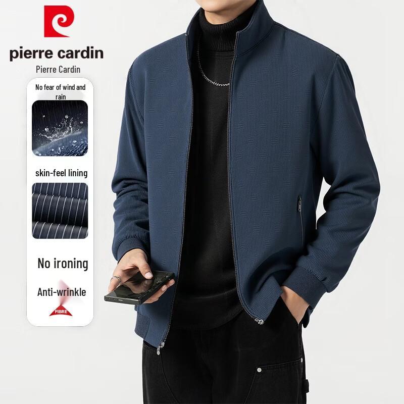 Pierre Cardin Men s Stand-Collar Business Casual Jacket M