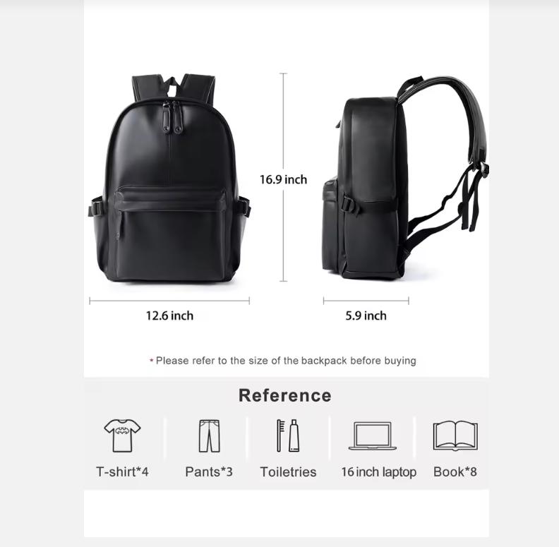 Men Leather Laptop Backpack Large Antitheft Travel Backpack High Quality Fashion Knapsack Bags for Male