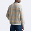 Zara Fashionable Versatile Striped Jacquard Knit Sweater Men sweater Gray 7140404-803