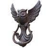 Retro Owl Door Knocker Cast Iron Craft Iron Door Ring European Style Animal Villa Home Entrance Decoration Wall Ornament