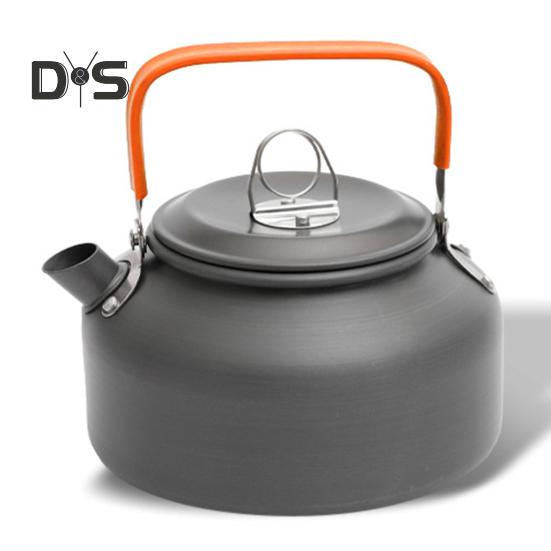 0.8/1.1/1.2L Aluminum Alloy Camping Kettle Portable Lightweight Large Capacity Outdoor Traveling Hiking Picnic Coffee Pot Tea Kettle