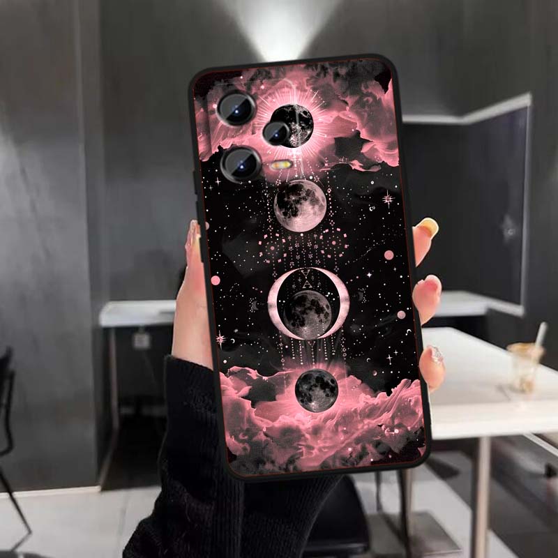 Cosmic Starry Sky Pattern Phone Case For Xiaomi Redmi Note 15 14 13 12 12S 11E 11 11S Pro Plus 4G 5G Black Soft TPU