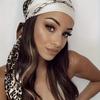 New Leopard Chain Print Square Turban Scarf Classic Satin Bandana Vintage Hijab Women Head Wraps Windproof Shawl
