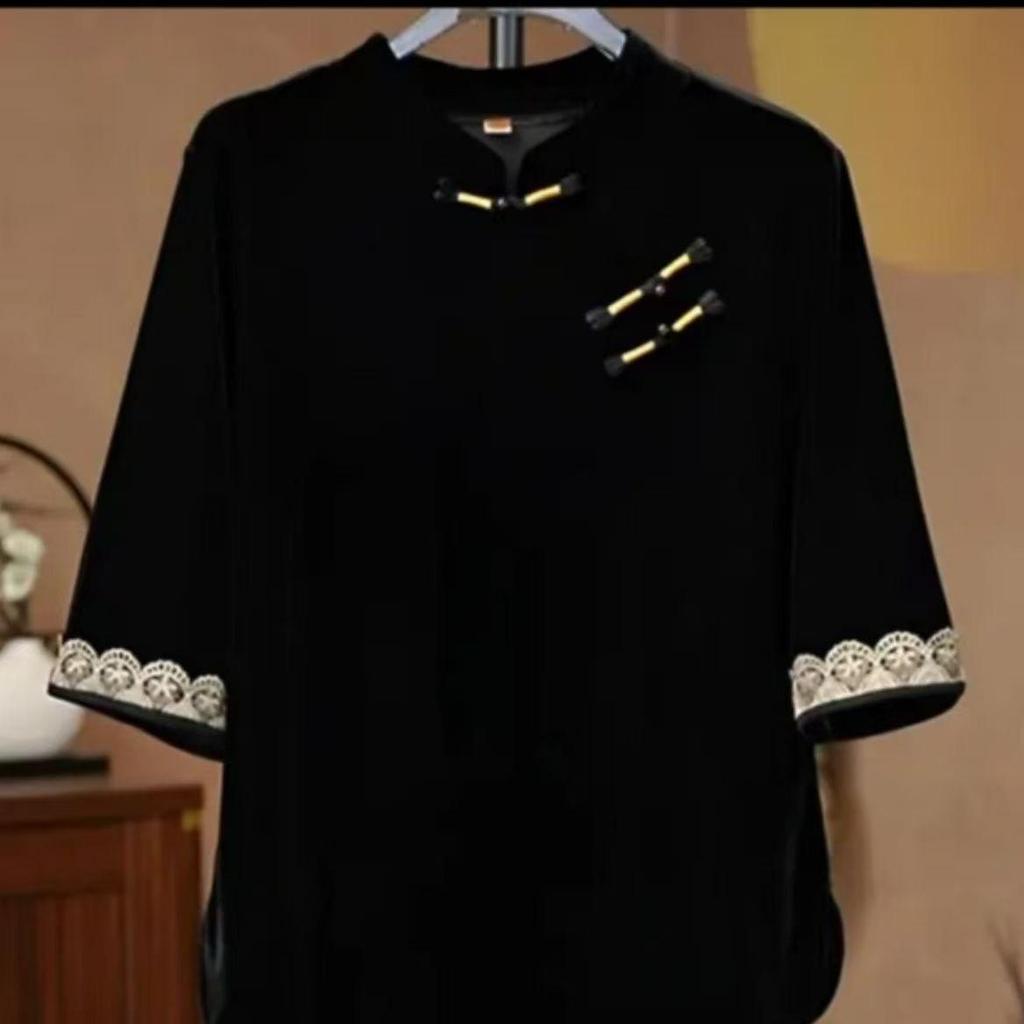 2026 Summer Elegant Chinese Style Shirt for Middle-Aged & Elderly Women