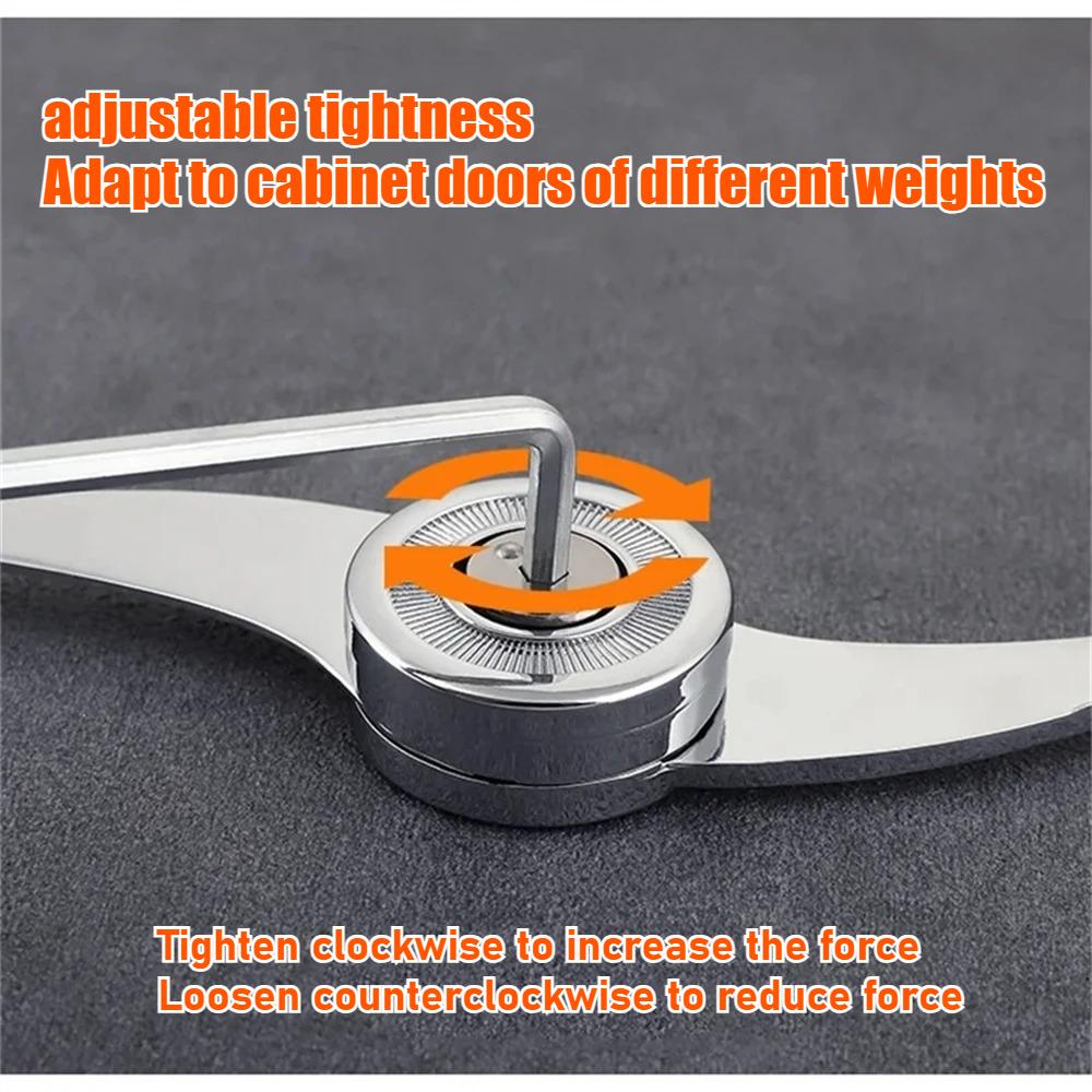 2/1pcs Hydraulic Randomly Stop Hinges Kitchen Cabinet Door Adjustable Polish Hinge Furniture Lift Up Flap Stay Support Hardware