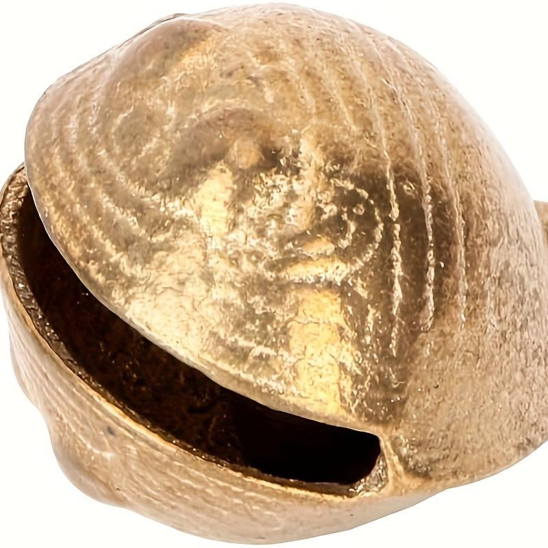 20pcs Antique Brass Jingle Bells 17mm with 3mm Hole - Durable, Uncharged, Crisp Ringing for DIY Projects, Home Decoration, Pet Collar Accessories