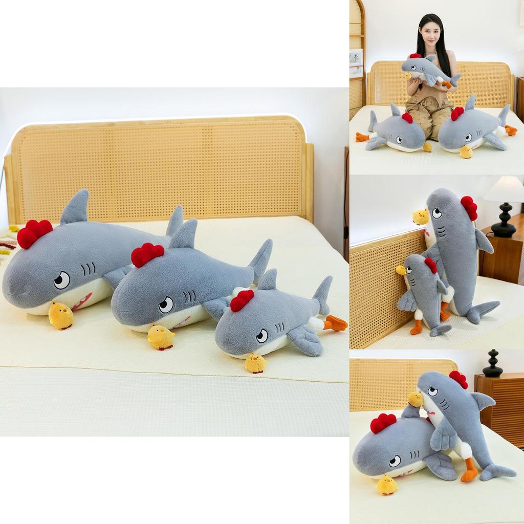 Shark Chicken Plush Toy Soft Stuffed Animal Gift For Kids And Teens