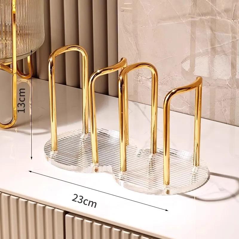 Thicken Durable Disposable Cup Luxurious Display Shelf Home Storage Rack for Home Dining Room Teacup Paper Cup Holder Dispenser
